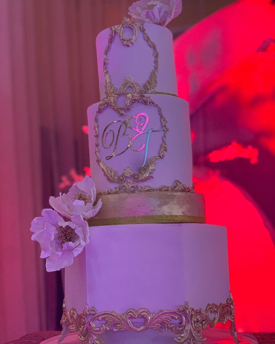 Tiered wedding cake by TashBliss Events